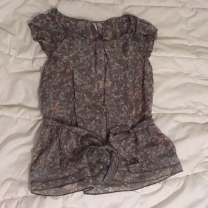 Laura Conrad sheer floral summer top